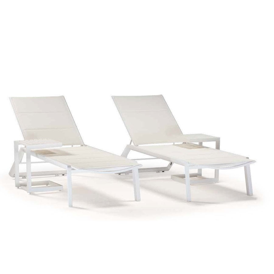 Lux Outdoor Sunbed, Aluminium, 670×1940 mm
