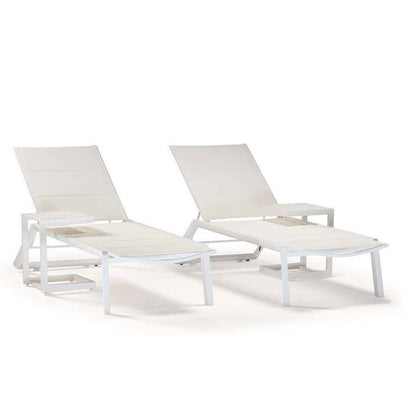 Lux Outdoor Sunbed, Aluminium, 670×1940 mm