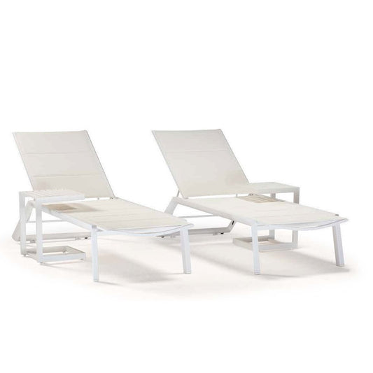 Lux Outdoor Sunbed, Aluminium, 670×1940 mm