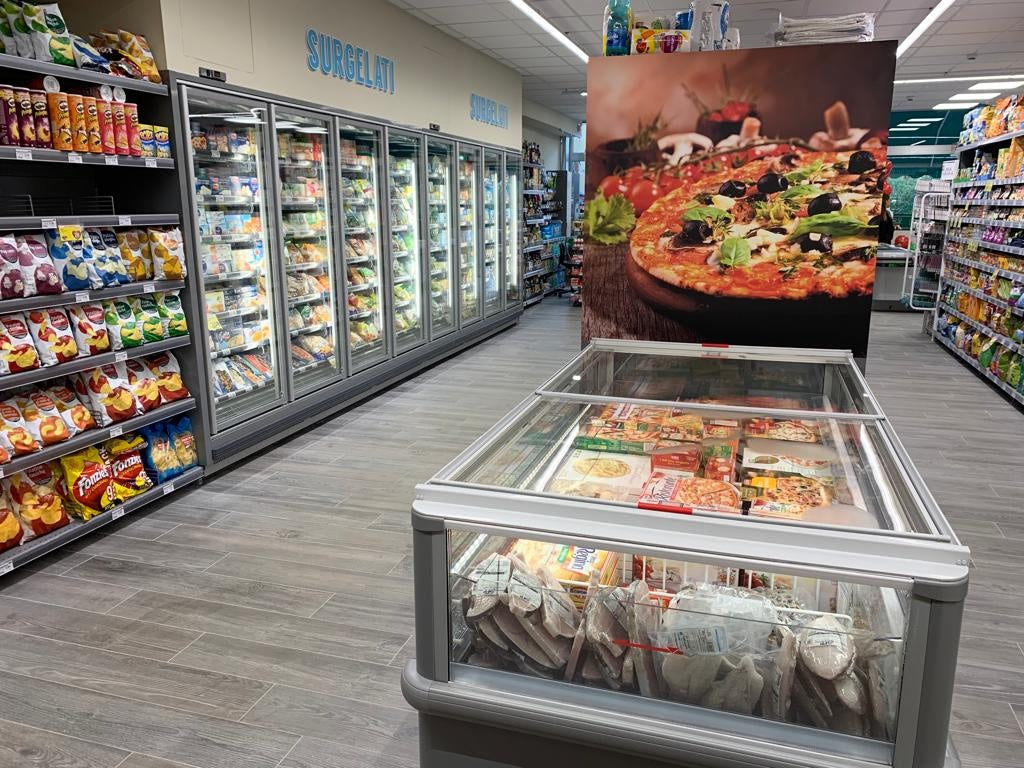 Open Refrigerated Island, 4-Sided, -15/+7°C