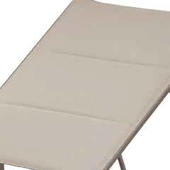Lux Outdoor Sunbed, Aluminium, 670×1940 mm