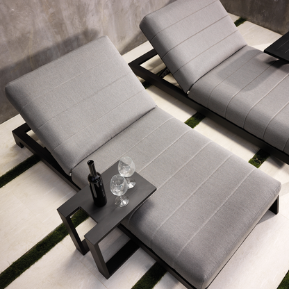 Outdoor Sunbed, Aluminium, Sunbrella, Adjustable