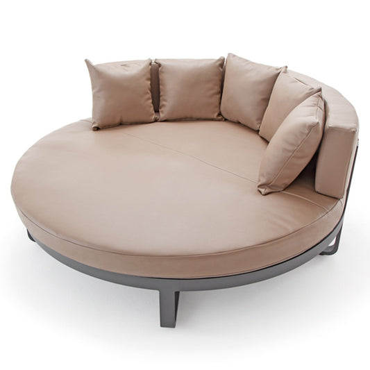 Grattoni Capri Outdoor Daybed, Aluminum, Leather
