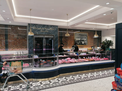 Admiral Serve-Over Counter, LED, Panoramic Glass