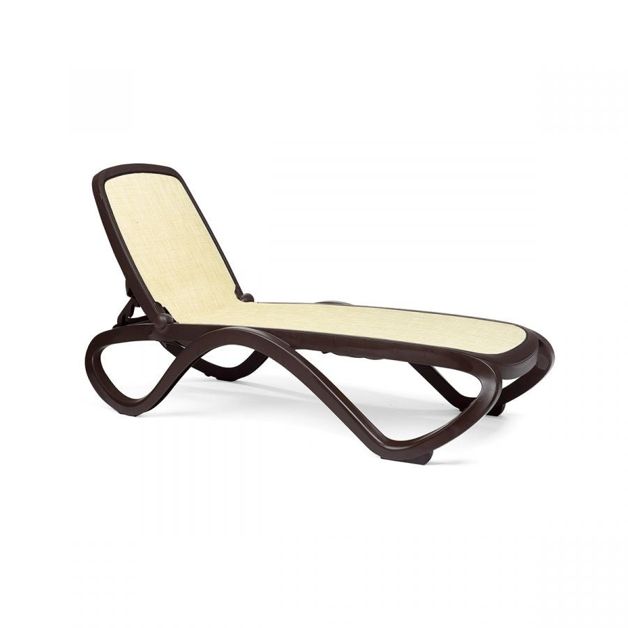 Omega Sun Lounger, Stackable, 4-Position Backrest
