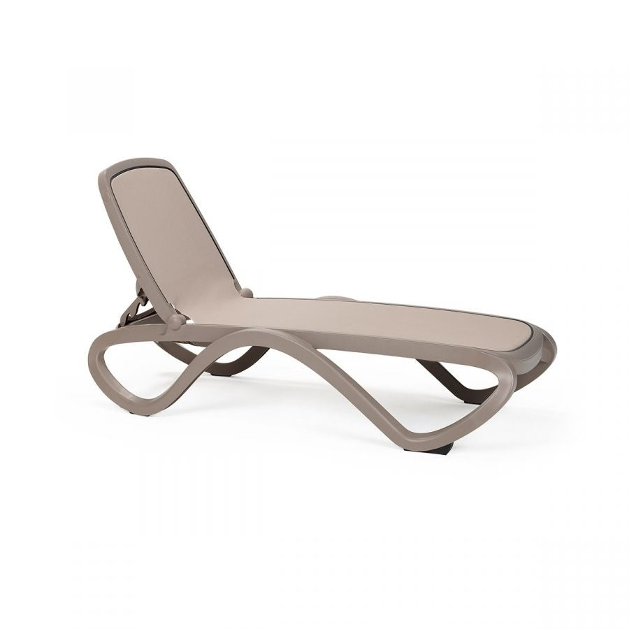 Omega Sun Lounger, Stackable, 4-Position Backrest