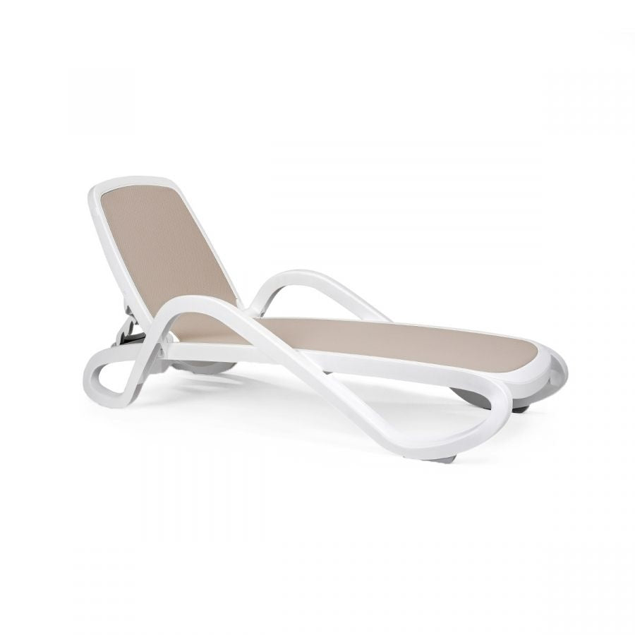 Alfa Outdoor Sunlounger, Stackable, 4-Position