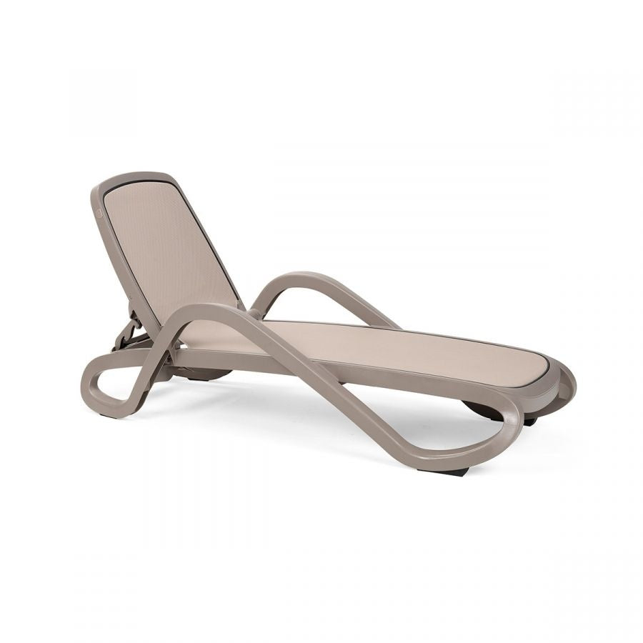 Alfa Outdoor Sunlounger, Stackable, 4-Position