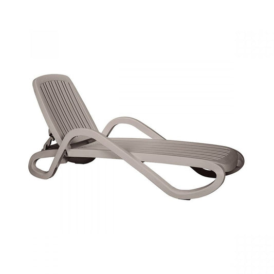 Nardi Eden Stackable Sunlounger, PP, 4-Position, 14 kg