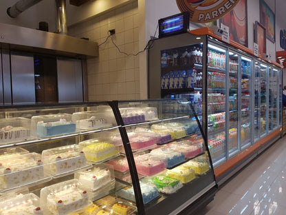 Linda Curved Glass Patisserie Serve-Over Counter