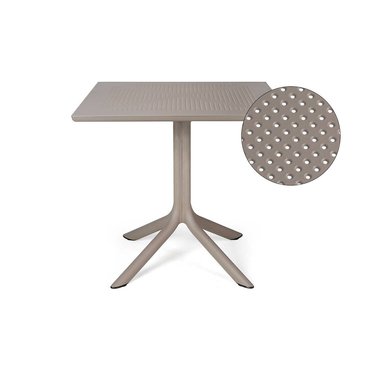 Square Pedestal Table, 800×800 mm, DurelTOP