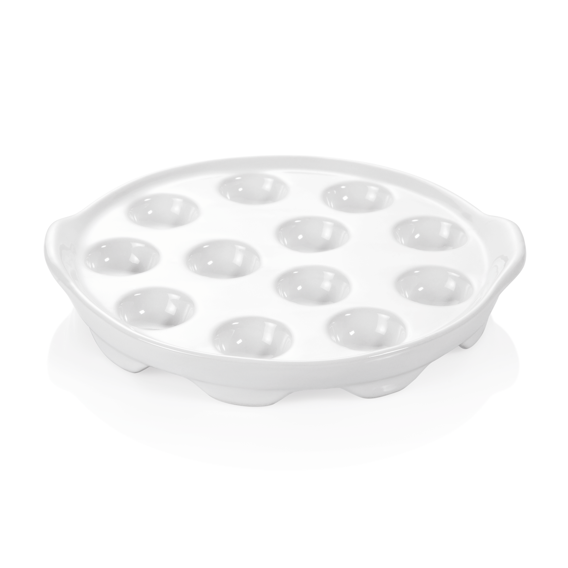 Was Snail Dish with Flap Handles for 12 Snails, Ø200 mm, Set of 6