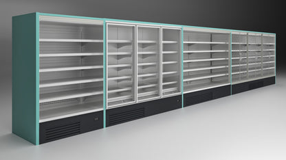 Genova Open Multideck Refrigerator, Plug-In, R290