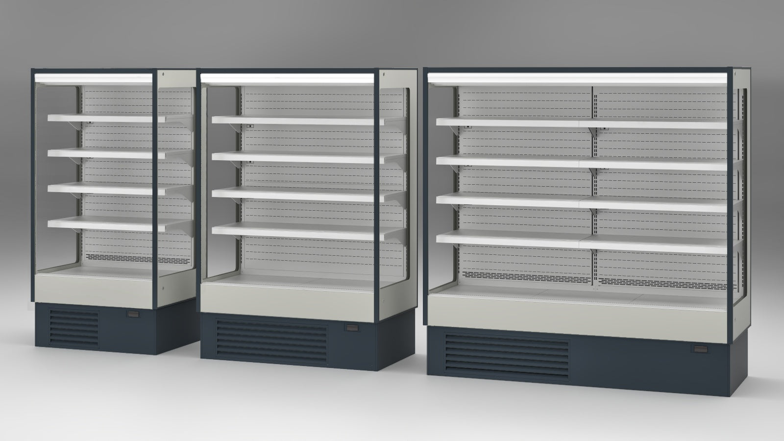 Open Multideck Dairy Display, 625–2500 mm