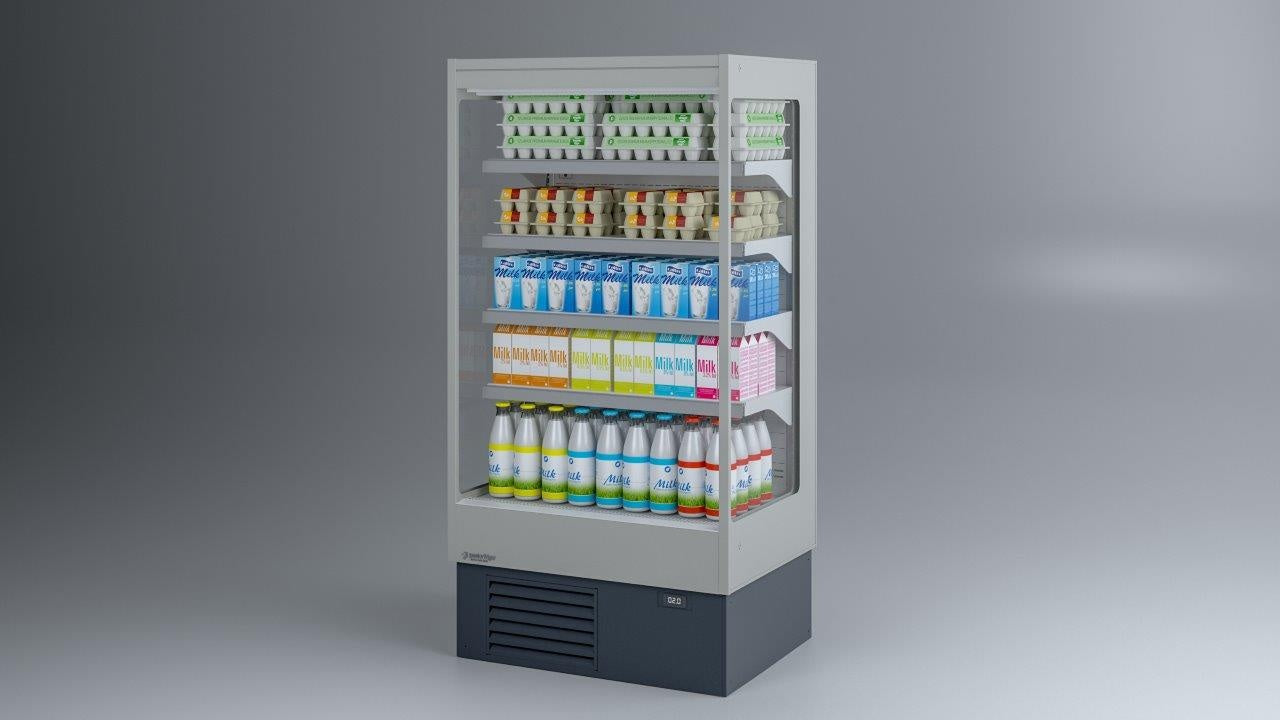 Open Multideck Dairy Display, 625–2500 mm