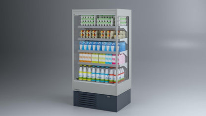 Open Multideck Dairy Display, 625–2500 mm