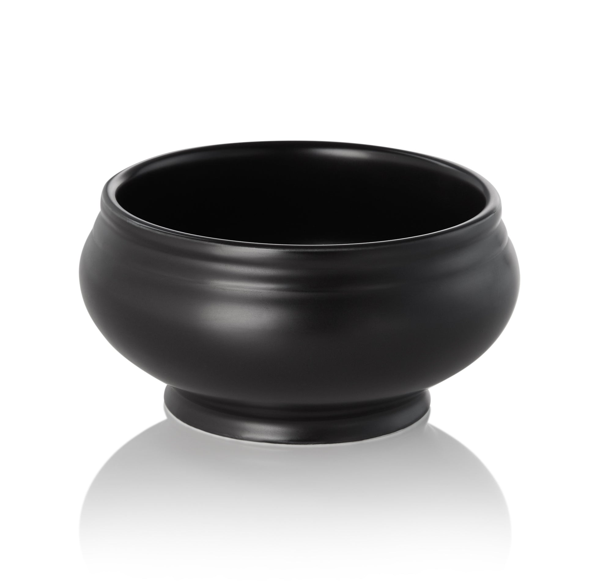 Was Porcelain Tureen, Ø125 mm, Matt Black