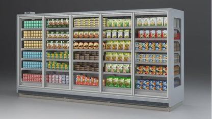 Torino Overview Frozen Multideck Cabinet, Remote