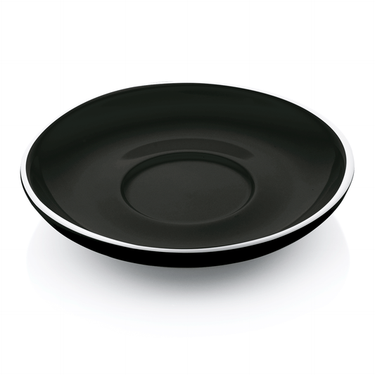 Was Cappuccino Saucer Set Italia Black, Ø155 mm, Set of 6