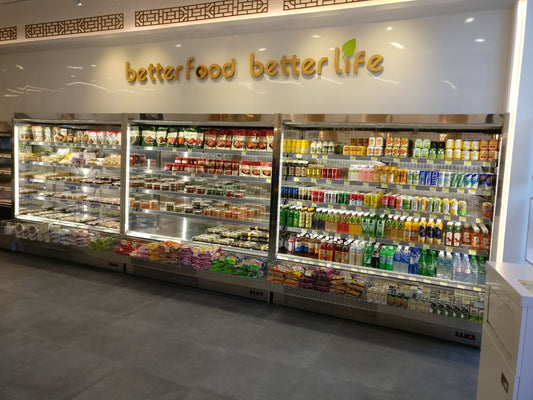 Open Semi-Vertical Refrigerated Display