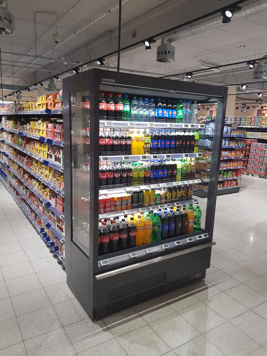 Open Semi-Vertical Refrigerated Display