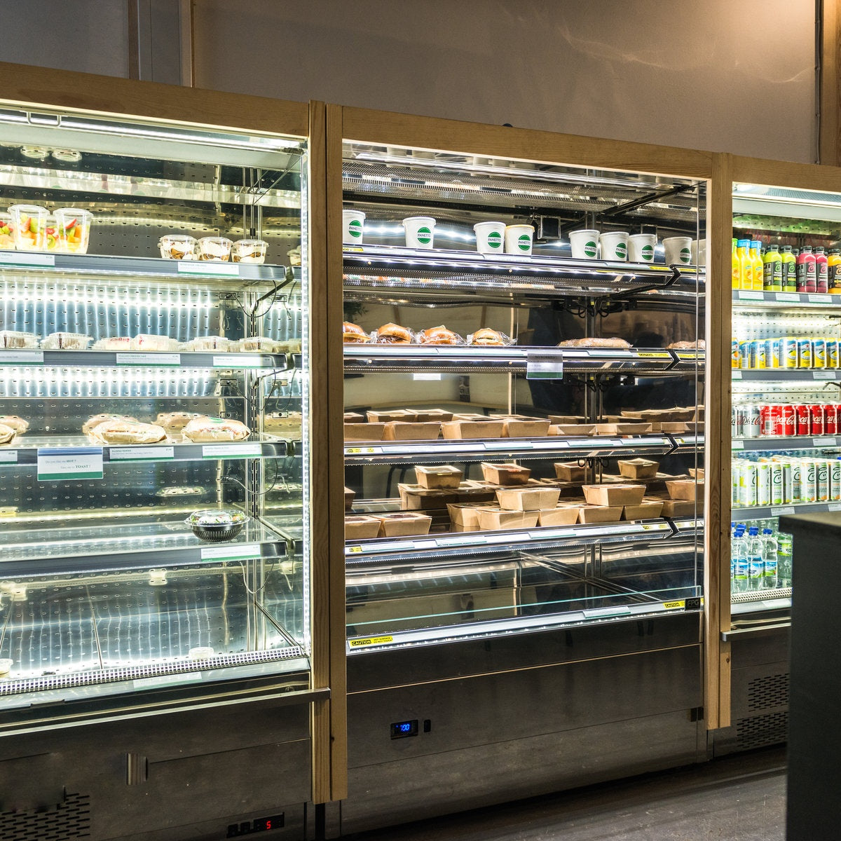 Open Semi-Vertical Refrigerated Display