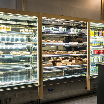 Open Semi-Vertical Refrigerated Display