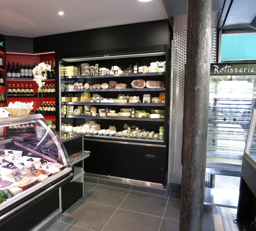 Open Semi-Vertical Refrigerated Display
