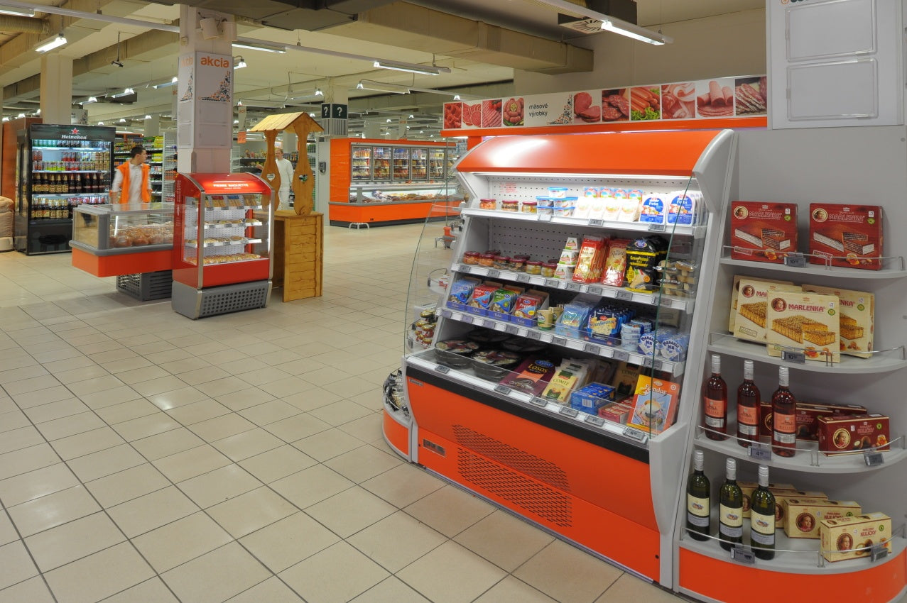 Multideck Refrigerated Cabinet, 6 Shelves, Plug-In