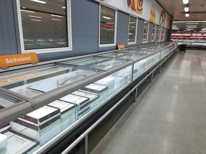 Closed Refrigerated Island, Frozen Food Display