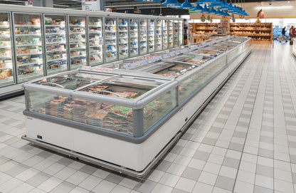 Frozen Food Island, Overview Glass Lids, Remote