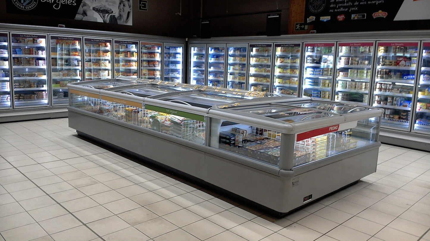 Frozen Food Island, Overview Glass Lids, Remote