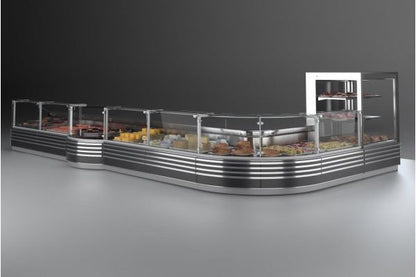 Admiral Sphera Serve-Over Counter, Semicircular