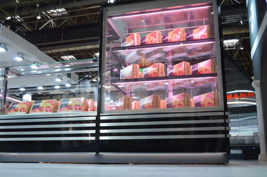 Admiral Tower Display Unit, 180 cm, 2 Glass Shelves