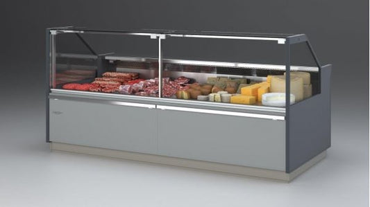 Refrigerated Serve-Over Counter, Straight Glass