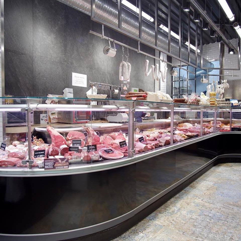 Refrigerated Serve-Over Counter, Straight Glass
