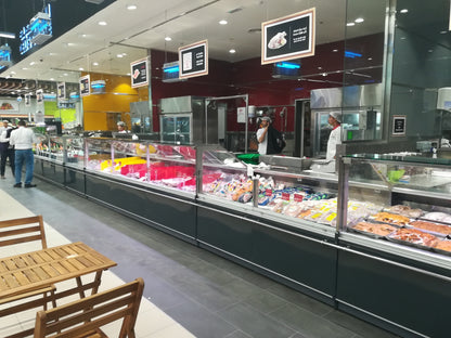 Refrigerated Serve-Over Counter, Straight Glass