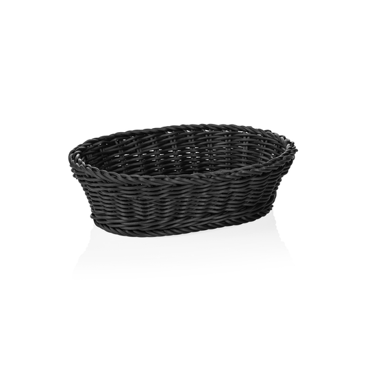 Weaver Pro Oval Black Basket, 252×193 mm