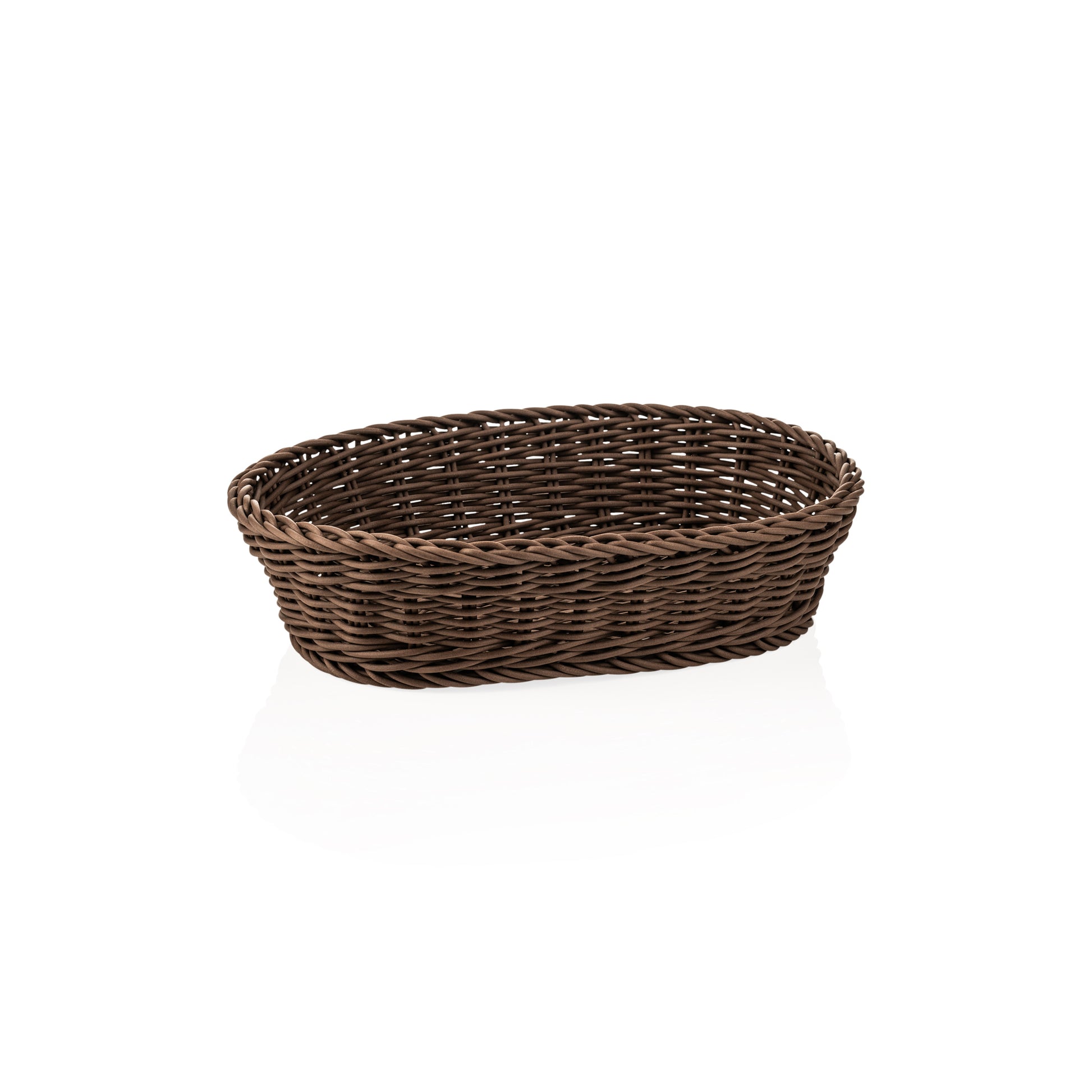Weaver Pro Oval Brown Basket, 318×217 mm