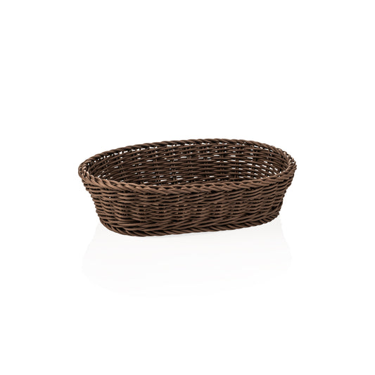 Weaver Pro Oval Brown Basket, 318×217 mm