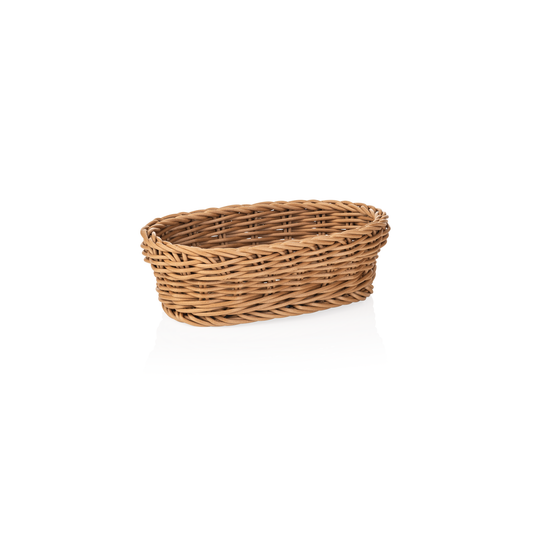 Weaver Pro Oval Beige Basket, 200×130 mm