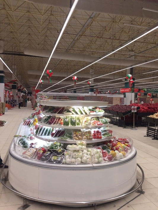 Open Semi-Vertical Refrigerated Display