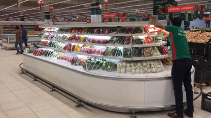 Open Semi-Vertical Refrigerated Display