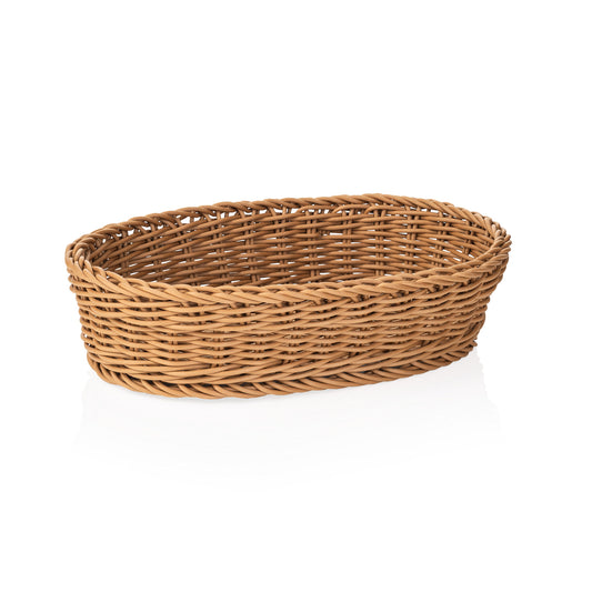 Weaver Pro Oval Beige Basket, 278×161 mm