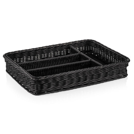 Weaver Pro Cutlery Basket, 400 × 301 mm, Black