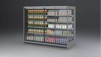 Verona Multi-Deck Wall Cabinet, Remote, With Doors