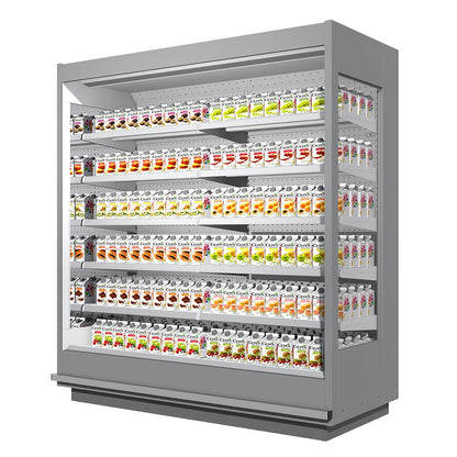 Wall Multi-Deck Display Cabinet, 4 Shelves, +5/+7°C