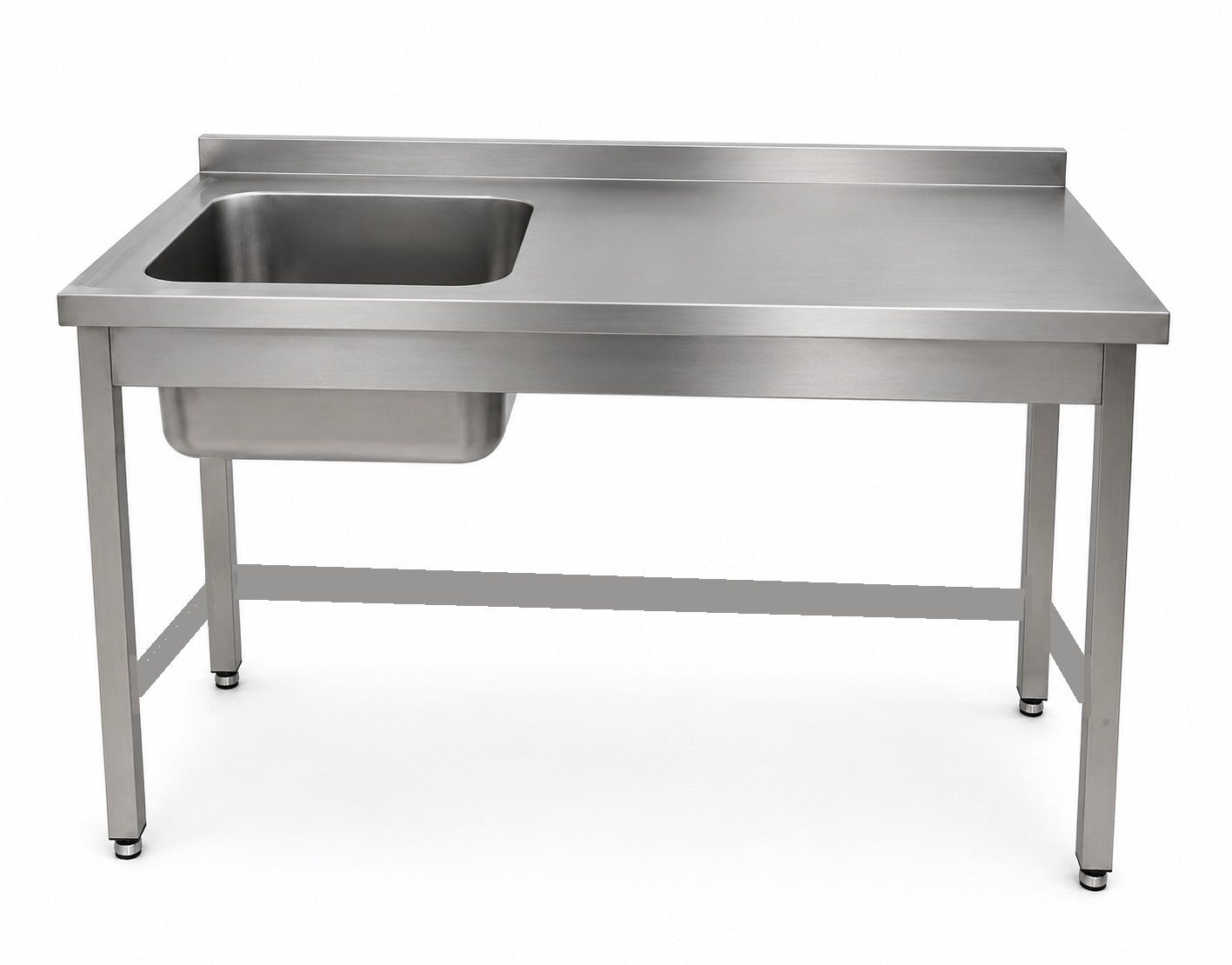 Welded Sink Table, 1-Bowl, 1200×700×1000 mm