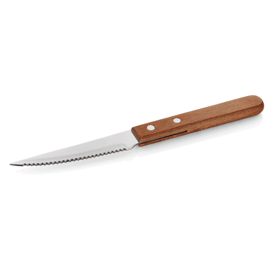 Was Steak Knife Set, Pine Wood Handle, Set of 12