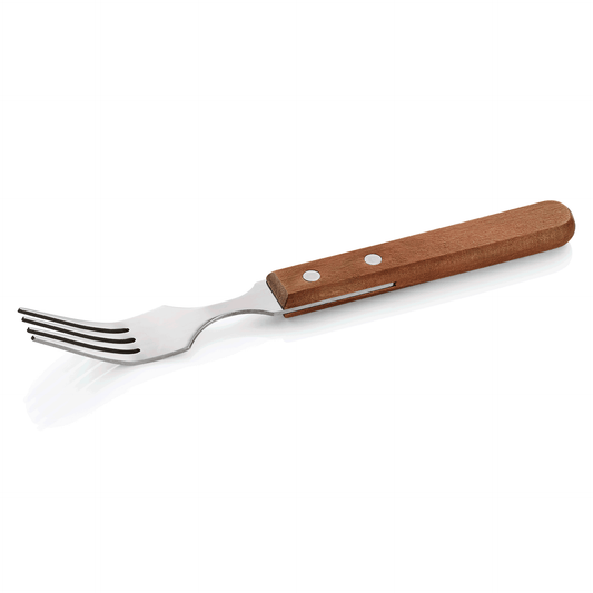 Was Steak Fork Set, Pine Wood Handle, Set of 12